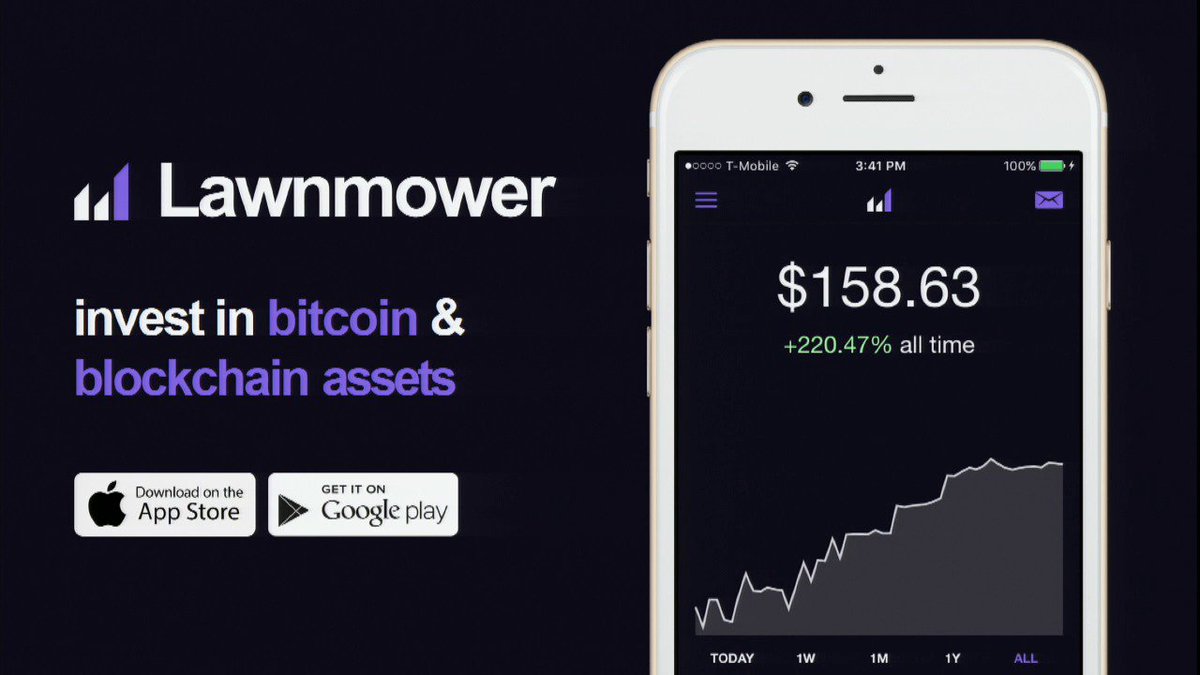 consensus2027's tweet photo. Slides from #Bitcoin investment app @LawnmowerIO from #Consensus2016 https://t.co/0KphHtQlxF https://t.co/6qUsxZlFkW