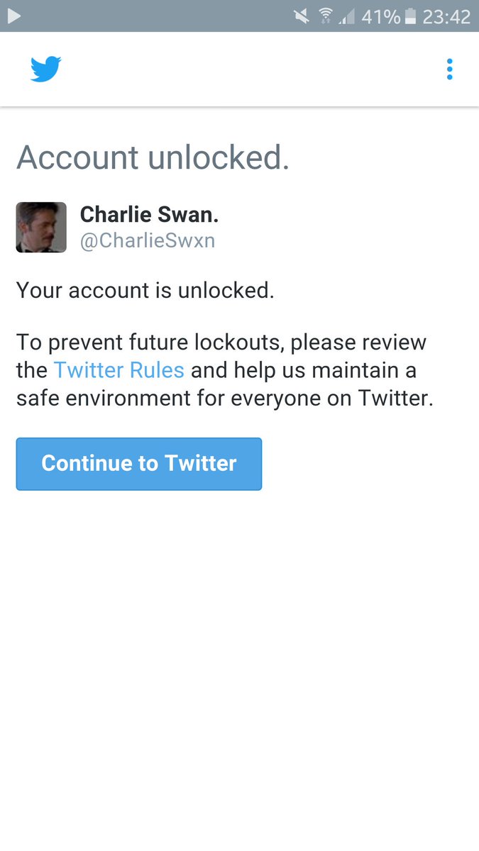 // Well, fuck you twitter.