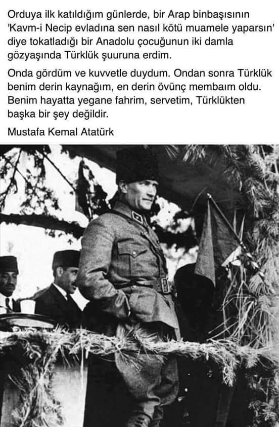 Herşeyin önüne dini koyan bir kansız olursan teröriste "onurlu,gururlu" dersin.
Ben önce Türk'üm...sonra da Türk !..