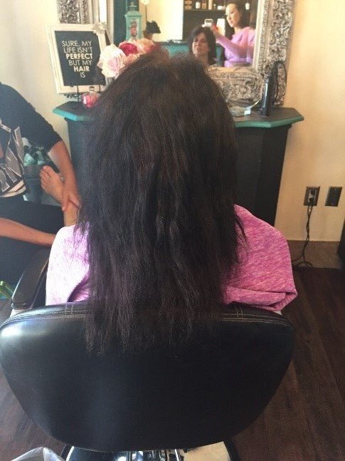 extensionsaz's tweet photo. How natural do these 100% human hair extensions look &amp; still drastically changing your hair🙀#TransformationTuesday https://t.co/orxhRrN3qb