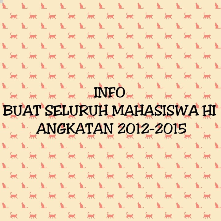 Acara ini akan mengundang seluruh mahasiswa aktif, senior, alumni dan staf2 dosen yang ada di HI. *3