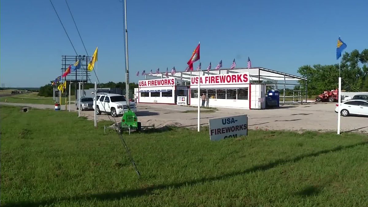 Fireworks stand destroyed by tornado reopens in Collin County, six