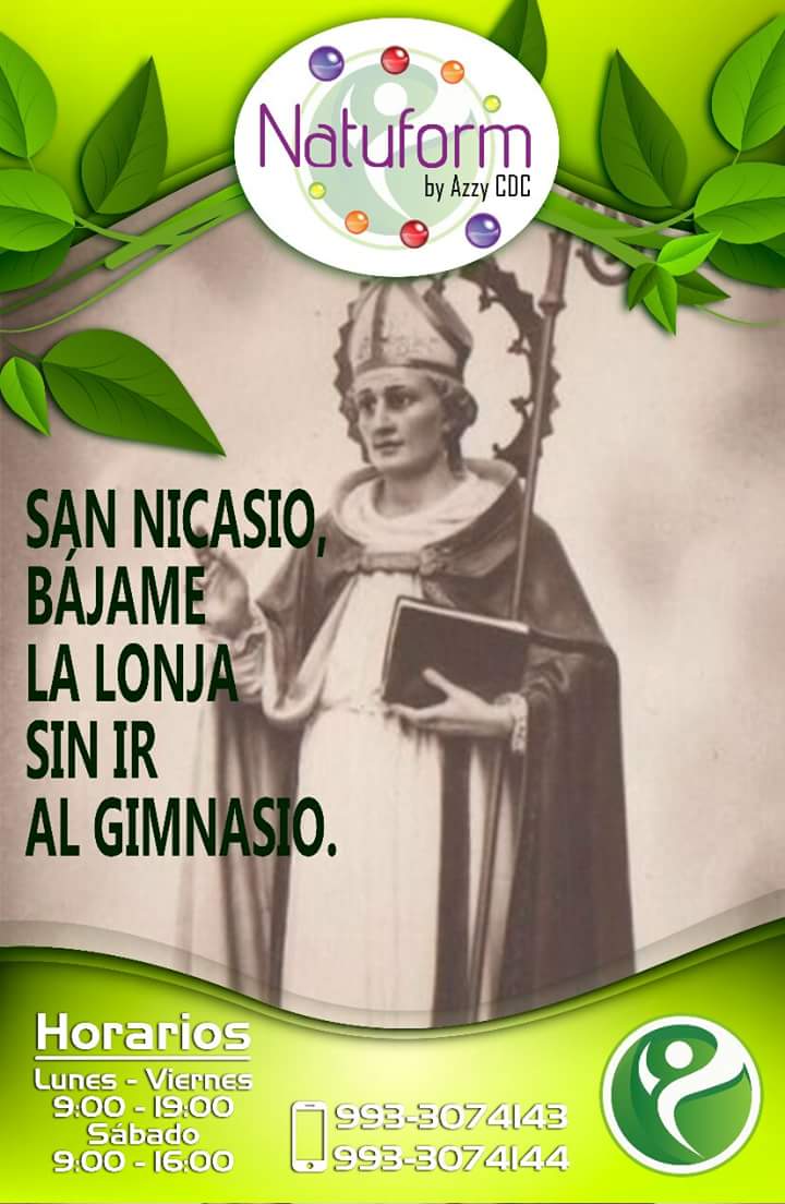 NatuformOficial's tweet photo. Y si San Nicasio no les hace el milagrito
Mejor únanse al #RetoNatuform!!
#YoSoyNatuform, #VidaSana, #ByAzzyCepero. https://t.co/YJOUEctjM6