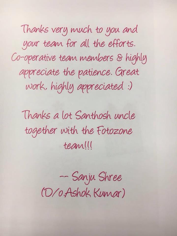 fotozoneindia's tweet image. A token of appreciation &amp;amp; a note of remembrance from Sanju Shree. Thanks a Ton for your Love #FotoZone #photography