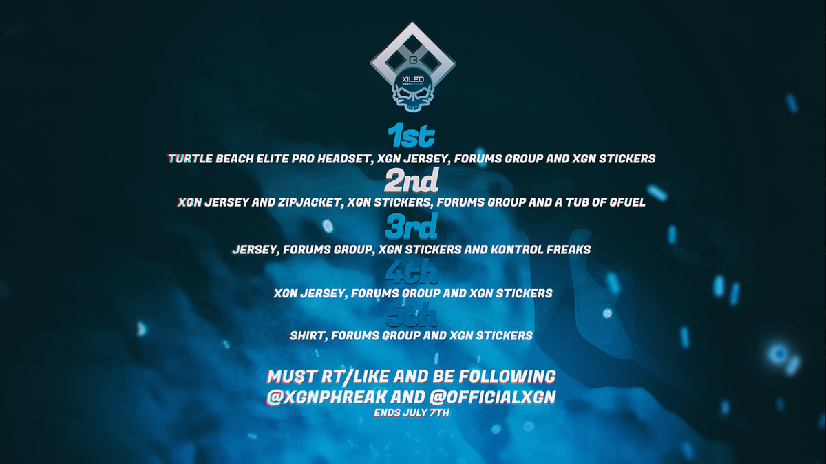 XGNOfficial's tweet image. XGN #Giveaway
Winners Drawn July 8th
RT+LIKE+FOLLOW
Enter Here: goo.gl/6Xk8Op