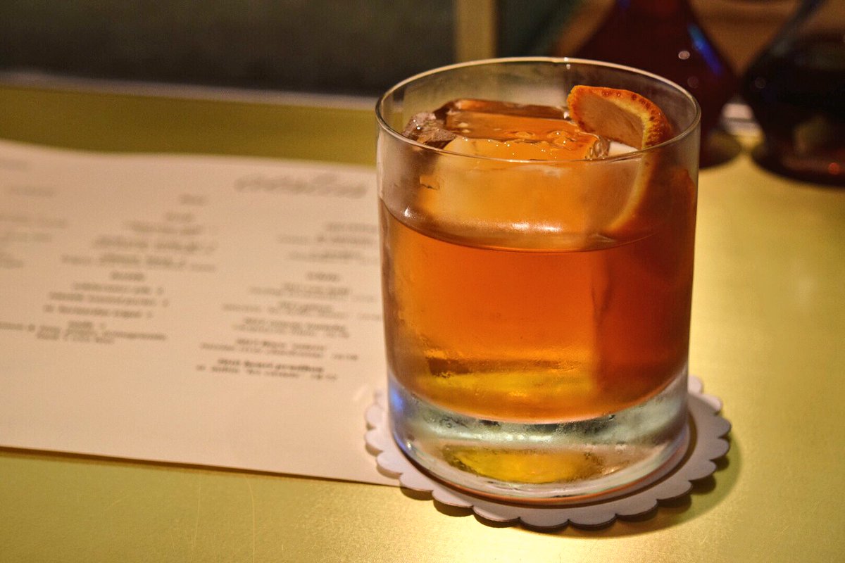 #OldFashioned.  #Drink of choice for #FoodsofLA.  #lastory #cheers #losangeles #santamonica #dtla #bourbon #ilovela
