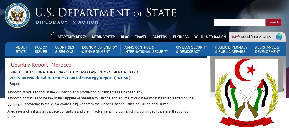 MoronsQuestion's tweet photo. #SADR🇪🇭#WesternSahara #US #INCSR"morocco world's major producers &amp; exporters of drug" #economy #terrorism #Criminal https://t.co/taQBuJwZUV