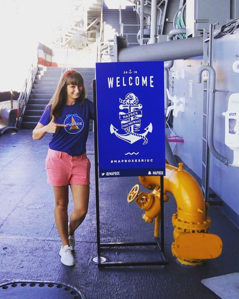 tatsvc's tweet image. Shit is about to get real! @Mapbox at #USSMidway #mapboxesriuc #esriuc