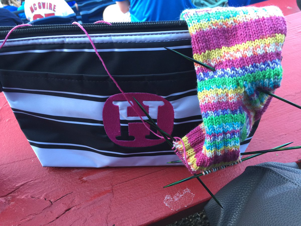 HaylyWiggins's tweet photo. Ball game knitting!  Go Chiefs!! https://t.co/1P5cTahvfr