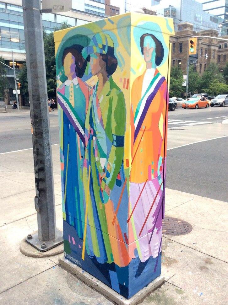 jacquiecomrie's tweet photo. @WCHospital tribute to strong women of all skin tones #art #Toronto #streetart @StART_Toronto https://t.co/olyPa8f6l6