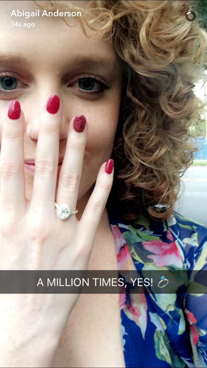 SwiftNYC's tweet photo. CONGRATS to @taylorswift13's childhood &amp; lifetime best friend, Abigail, on her engagement! 💋💍 (teylors on tumblr) https://t.co/J84FRl5ygu