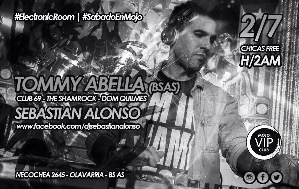 Este sábado 2/7 junto a @tommyabella el vip club de @Mojo_Olavarria . 💣💣🎉🎉 #fiesta #sabadoenmojo