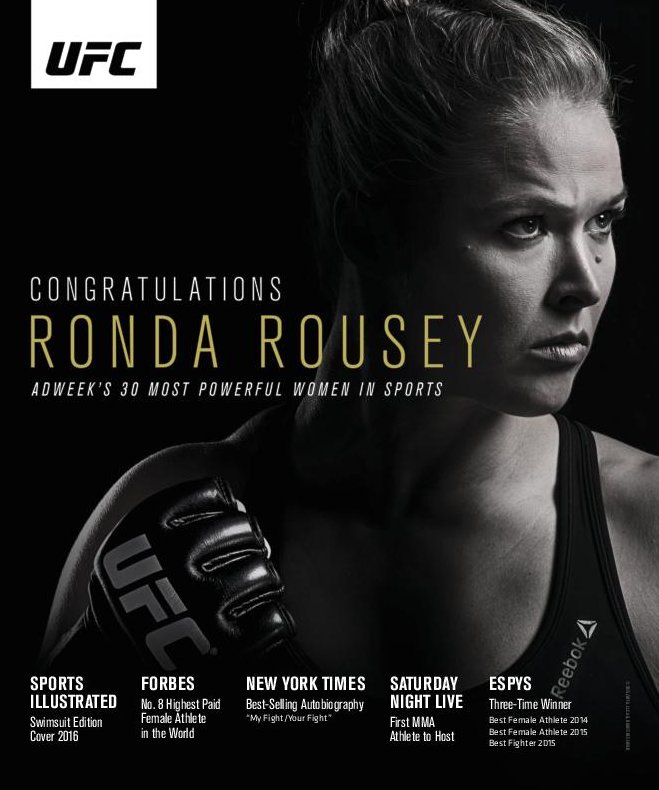 Ronda Rousey foi eleita uma das 30 mulheres mais influentes do mundo no esp...