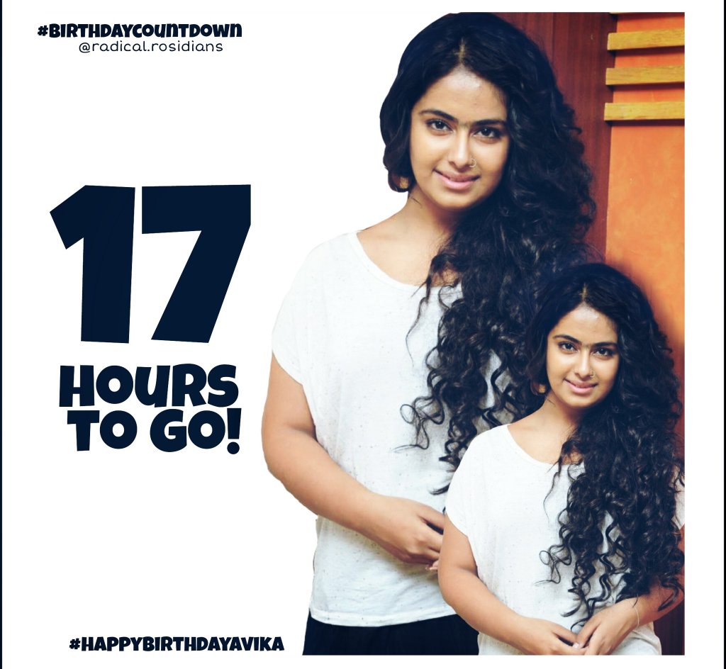 RadicalRoSidian's tweet photo. 17 hours to go! #HappyBirthdayAvika #BirthdayCountdown #BirthMonth #PrincessAvika #19thBirthday #AvikaGor
@ColorsTV https://t.co/PUJFSdDDEg