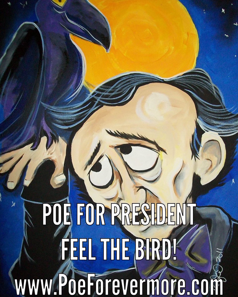 PoeForevermore's tweet photo. #PoeForPresident !
FEEL THE BIRD! 
Support Poe now at
https://t.co/gSWKaWIXwW https://t.co/phHQRtUihz