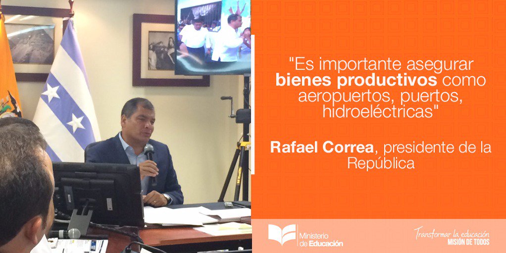 Educacion_Ec's tweet photo. "El reglamento de Contraloría no puede ser tomado al pie de la letra" @MashiRafael #ConversatorioMedios https://t.co/XGFBoppgKP