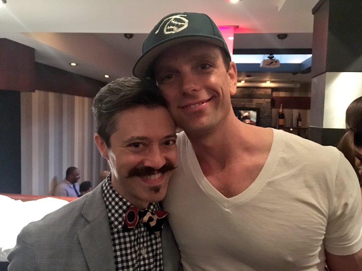 RobertJMartinTX's tweet photo. @BrightStarBway with @_PaulNolan - here's to many more! #Broadway #dresser #Local764 https://t.co/CY5XXuNgA0