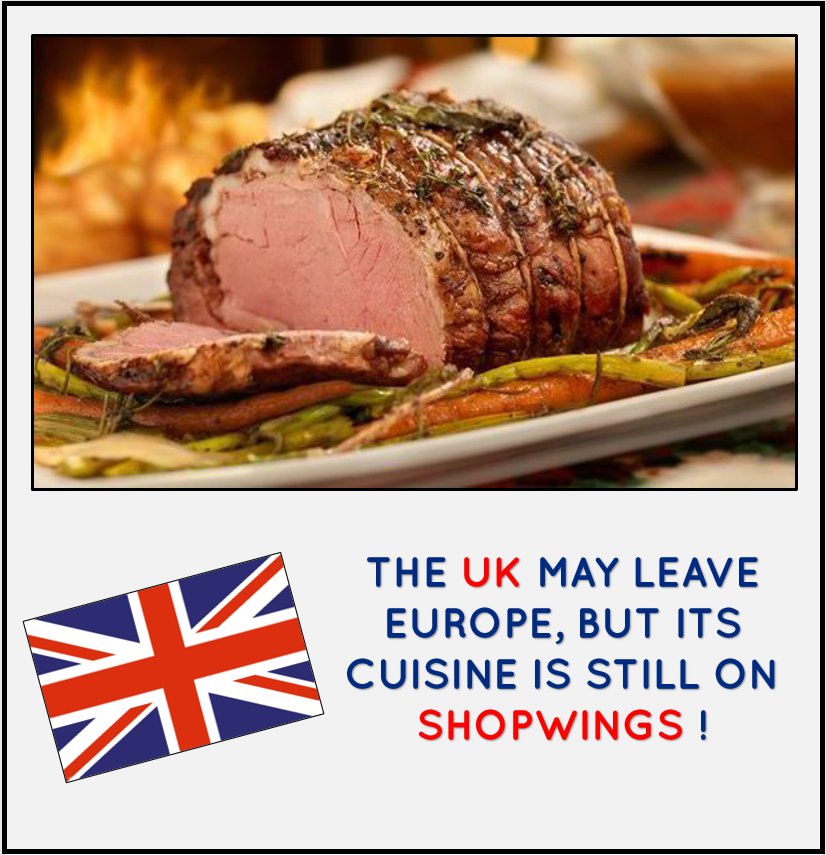 The UK may leave Europe, but its cuisine is still on <a href="/ShopwingsAUS/">ShopWings</a> !
#Brexit