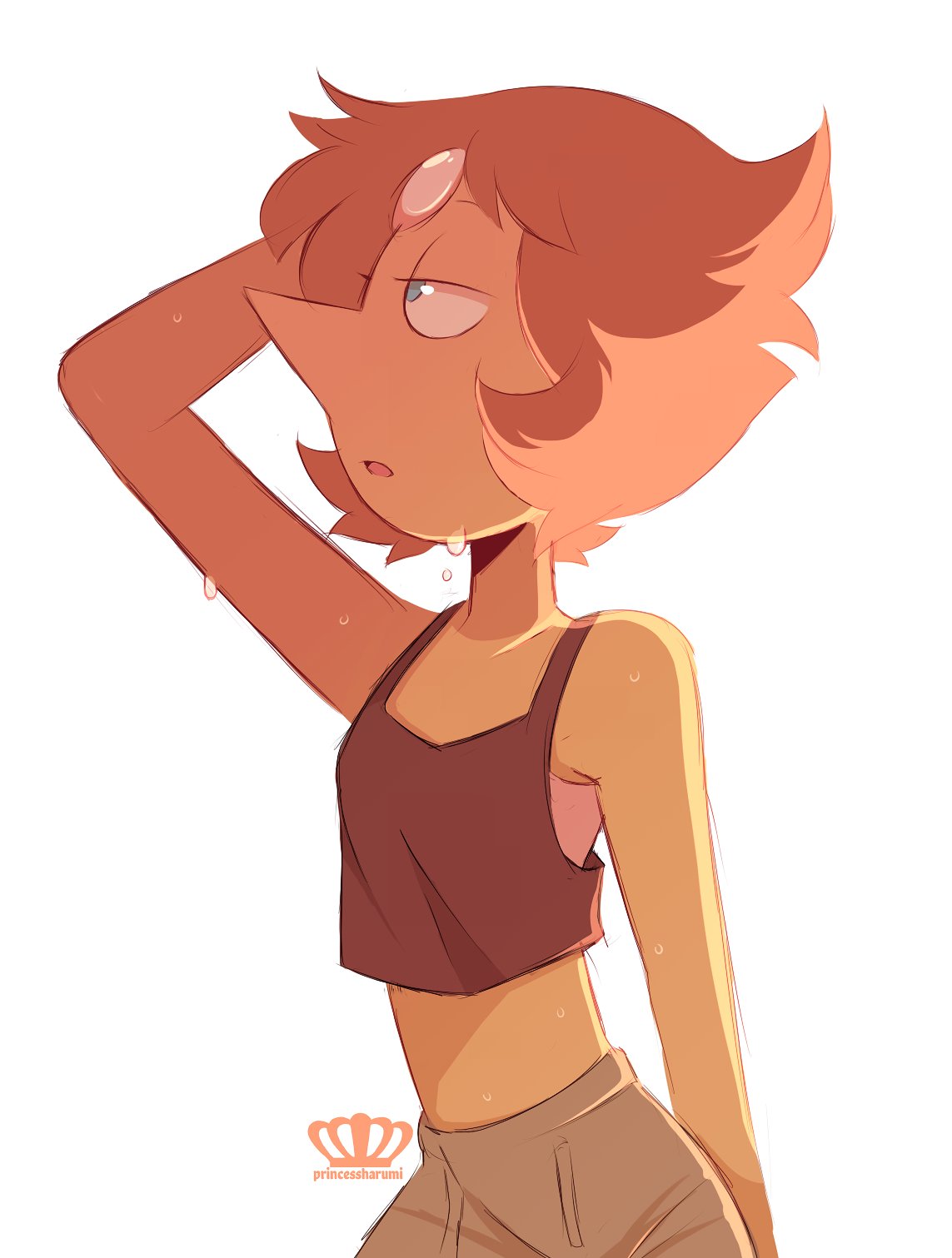 “15 min pearl warm up doodle
its been so hot these days”