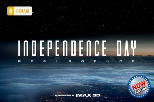 cinema21's tweet photo. Experience #IndependenceDay #Resurgence @IMAX 3D. Sedang tayang di bioskop. https://t.co/m3b5X7ucPS https://t.co/6rh0kcR4R9