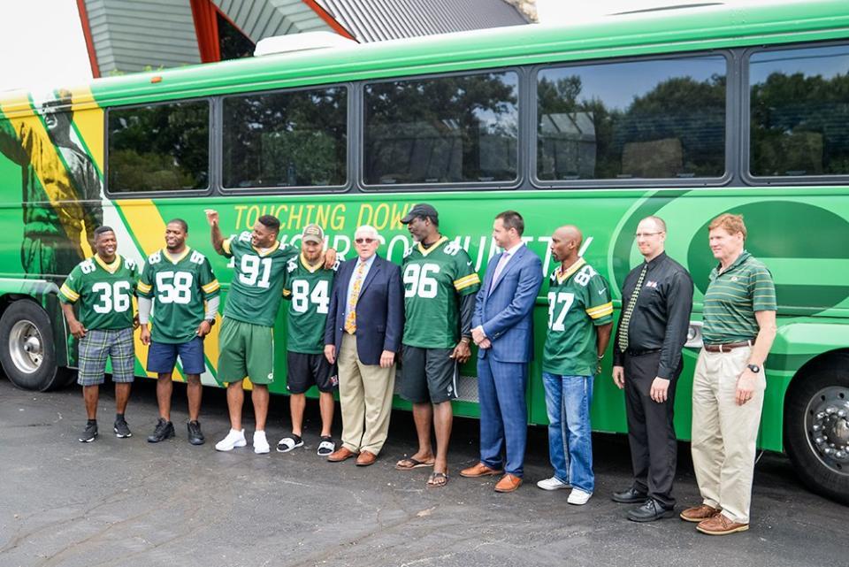 packers's tweet photo. The 11th annual #TailgateTour wrapped up 1 week ago.

Let's take a look back 🚍: https://t.co/04mv5q9iU0 https://t.co/9hJTr7kMd6