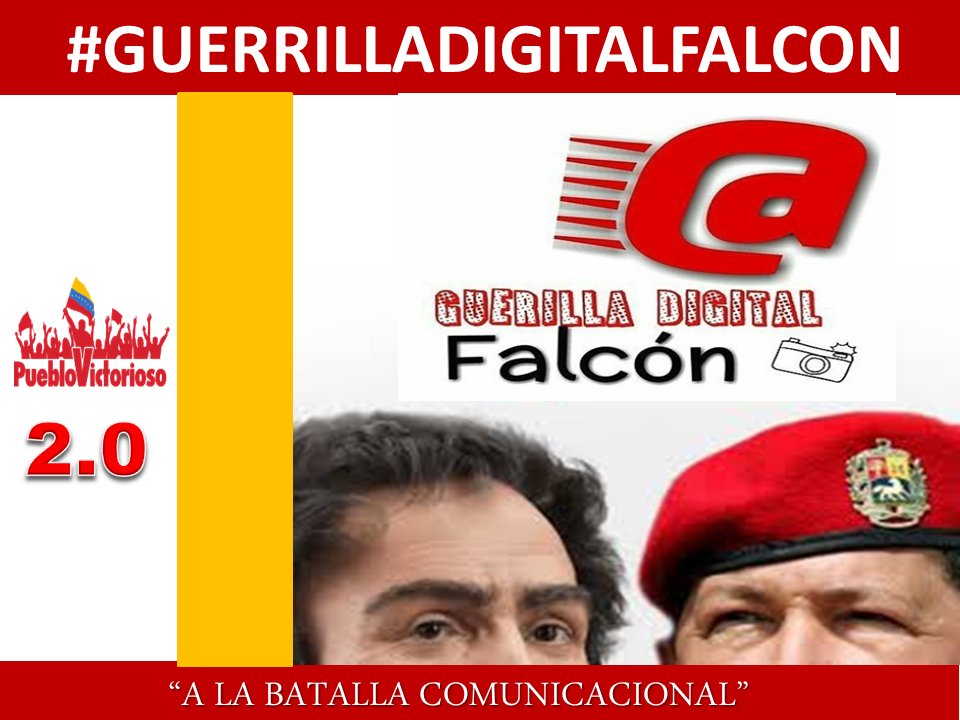 CamaradasPsuv's tweet photo. Declarada la Batalla permanente en las Redes #TropaFalcon #GuerrillaDigitalFalcon @LaHojillaenTV saludos ds Mauroa. https://t.co/h6AOC1vkQj