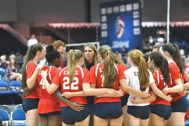 Excel 15N Red finishes 10th in the National Division at the USAV Girls Junior National Championships in Indy.