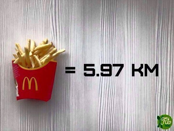 Tmblryt's tweet image. يجب عليك قطع هذه المسافة !
مقابل تناول اي من هذه الاعذية 🍟