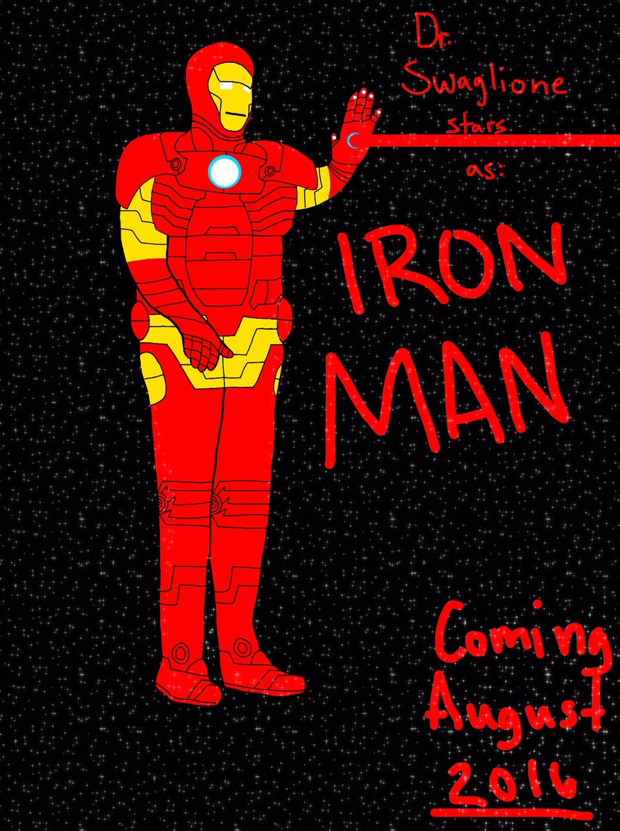 DMagsDoodles's tweet photo. Coming this August, Dr. Swaglione stars as Iron Man in Iron Man New Jersey. Swaglione Sabbatical Adventures 2016. https://t.co/FGz6Bn3uRg