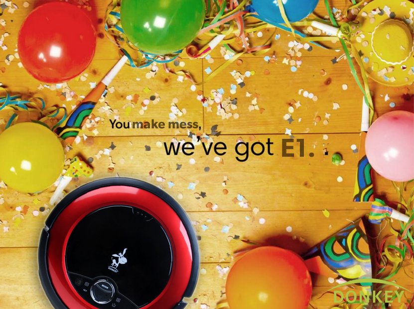 Donkey_Robot's tweet image. You make mess, we&apos;ve got E1. #DonkeyrRobot #RoboticCleaner BABE E1, Mama’s Little Helper, good at mess cleaning.