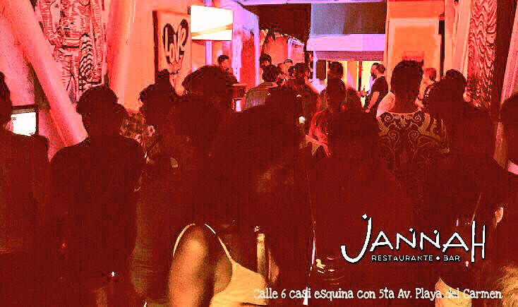 jannah_bar's tweet photo. Los esperamos de martes a domingo de 5pm a 2am en #JannahBar:

Calle 6 casi esquina con 5ta Av. #PlayaDelCarmen. https://t.co/1LzBMtcvfy