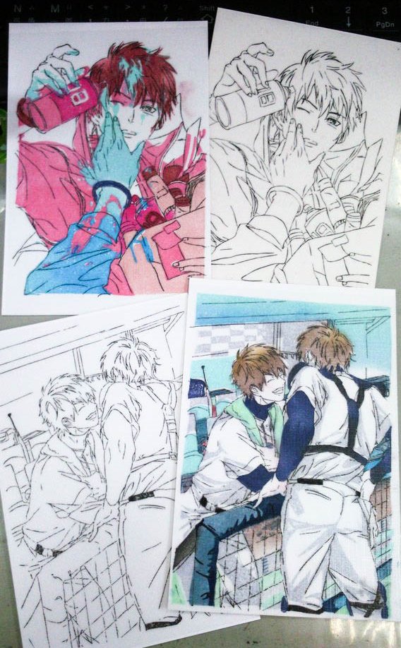 Thanks zshs.M樣の消しゴムはんこartworks as presents!!!!!!!! They are so amazing~!!!。゜ヽ(゜'Д`)ノ゜。 