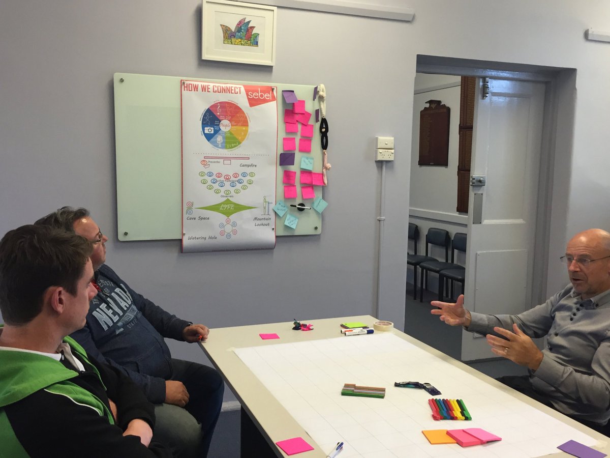 miss_manda_k's tweet photo. Exec working with Andrew- Change mngr from Sebel on designing our new senior learning space #outsidethebox https://t.co/EegfKbnE4T
