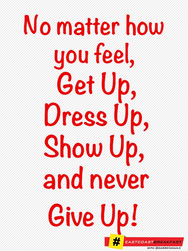 ECRBreakfast's tweet photo. ...Never give up
Happy Wednesday :) https://t.co/npyOepAUjc