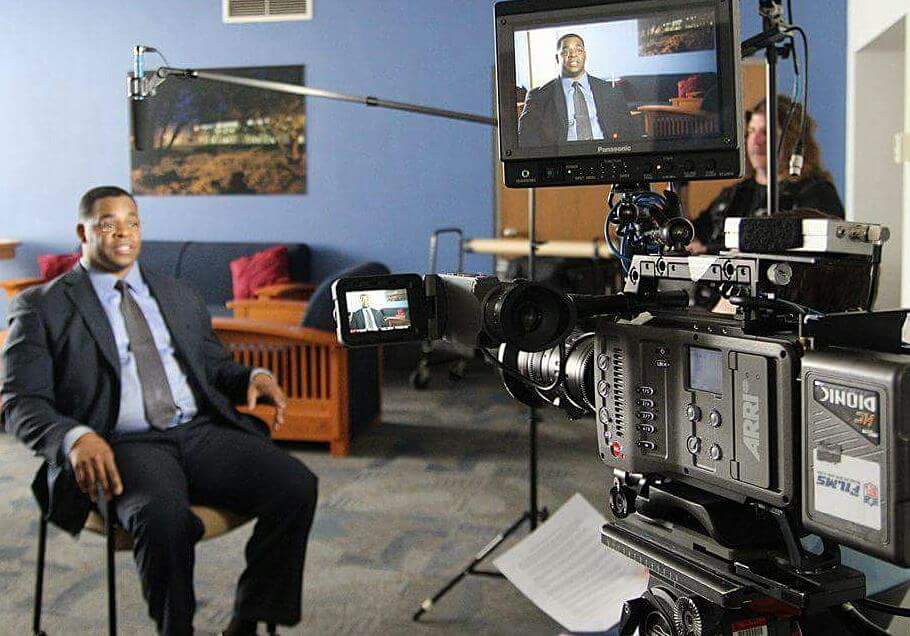 Today the NFL Network came to interview me for their Emmy Award winning series A Football Life: Charles Woodson.