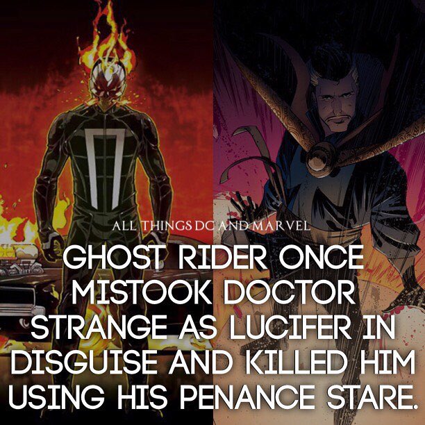 CapsuleComic's tweet photo. Well that's fate for ya #DoctorStrange  #ghostrider in retrospect would you do it differently? #marvelcomics https://t.co/RzCzEjbM3q