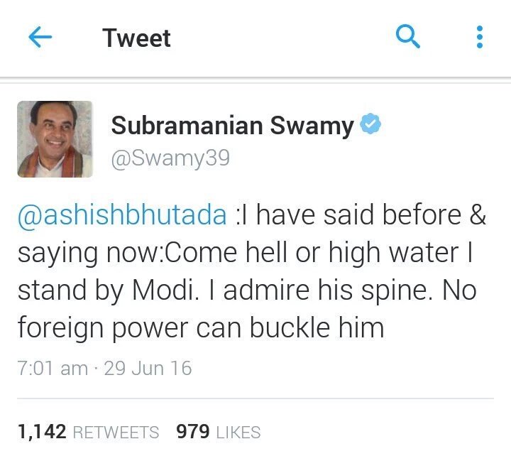 barkhatrehan16's tweet photo. Well Said @Swamy39 Sir.
#SwamiRocks
@narendramodi
@AmitShah
Kudos !!! https://t.co/wZq3tENSg2