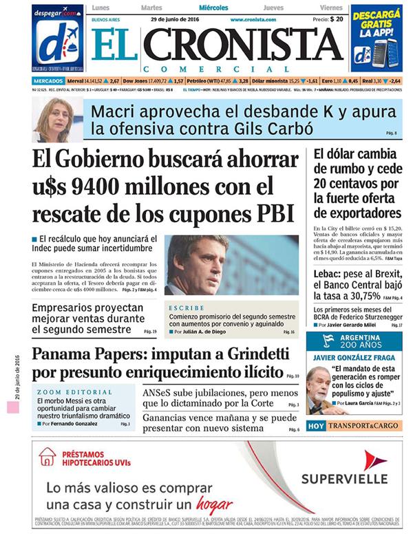 infobae's tweet photo. Diarios | Ámbito Financiero, El Cronista de hoy https://t.co/B3j73RAhNo https://t.co/9MboxC3uEi