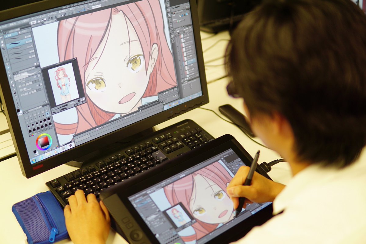 Hal名古屋 Twitterissa Hal名古屋 学科 アニメ イラスト ワコム Clipstudiopaint Hal名古屋の学科紹介 Part 02 Cg学部 アニメ イラスト学科 昼間コース 4年制 T Co Dewjcb9445