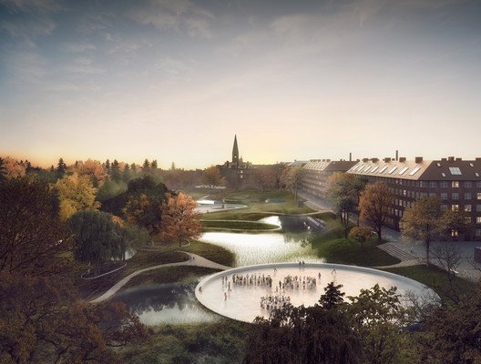 ArchDaily's tweet photo. Masterplan by SLA and Saunders Aims to Alleviate Flooding in Copenhagen https://t.co/ThmR8YYcw1 https://t.co/FMOllnZNGe