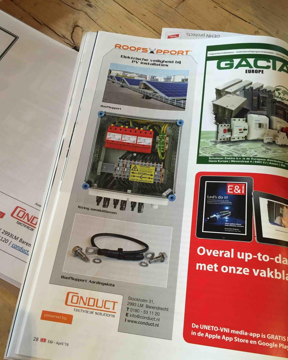 RoofSupportNL's tweet image. Leuk, we staan er weer in met onze #stringboxen, #RoofSupport &amp;amp; aardingskit! @UNETOVNI_Media