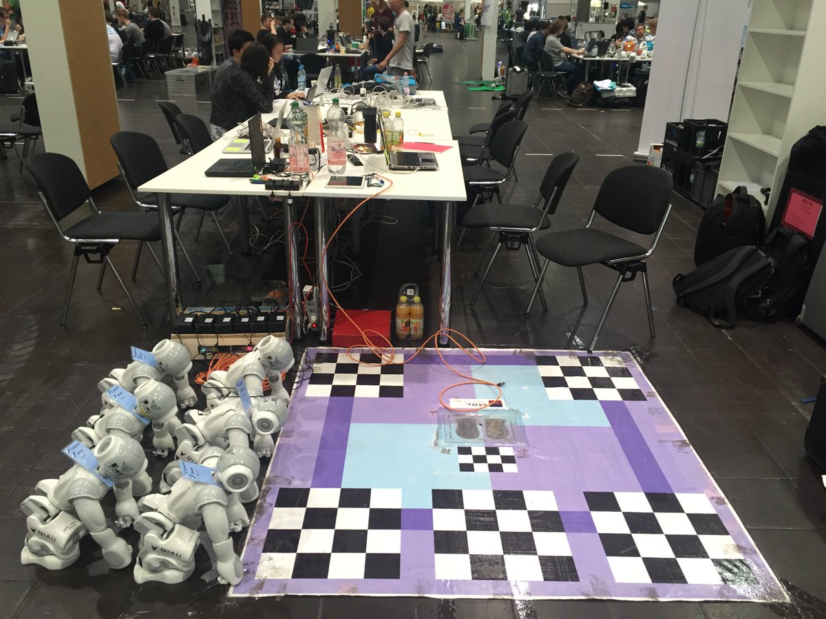 mrlspl's tweet photo. Robocup 2016 setup day. Everything is almost fine, members went for outdoor test.
Wish us success! ;) https://t.co/FVVHSQzYuM