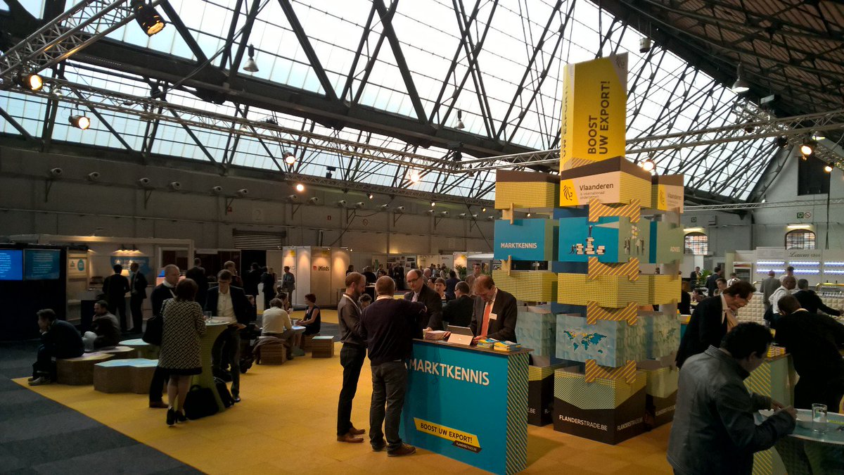 3MotionPrinting's tweet photo. New project: #flanderstrade #exportbeurs. First 100% ecological booth stand in Belgium made from #Beelite cardboard. https://t.co/yQqt84EVte