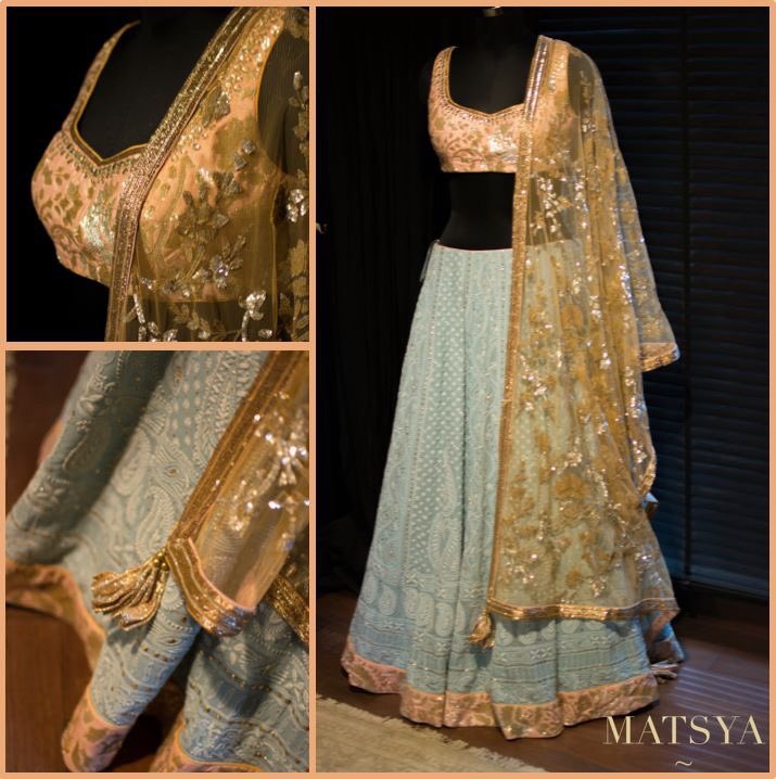 matsyaworld's tweet photo. Meticulous detailing to perfect your outfit, and look for summer weddings.
#Matsya #Pastels #PowderBlue #Chikankari https://t.co/DzBuNKRDHL