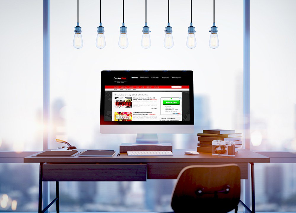 iMac Screen website Free MockUp designslots.com/2016/06/imac-s…