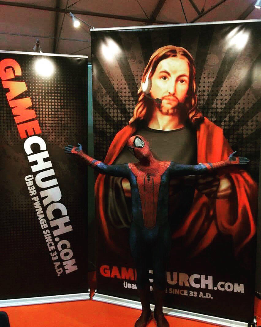 Gamechurch's tweet photo. #belfastcomiccon #spiderman https://t.co/KzwWvXEWAL