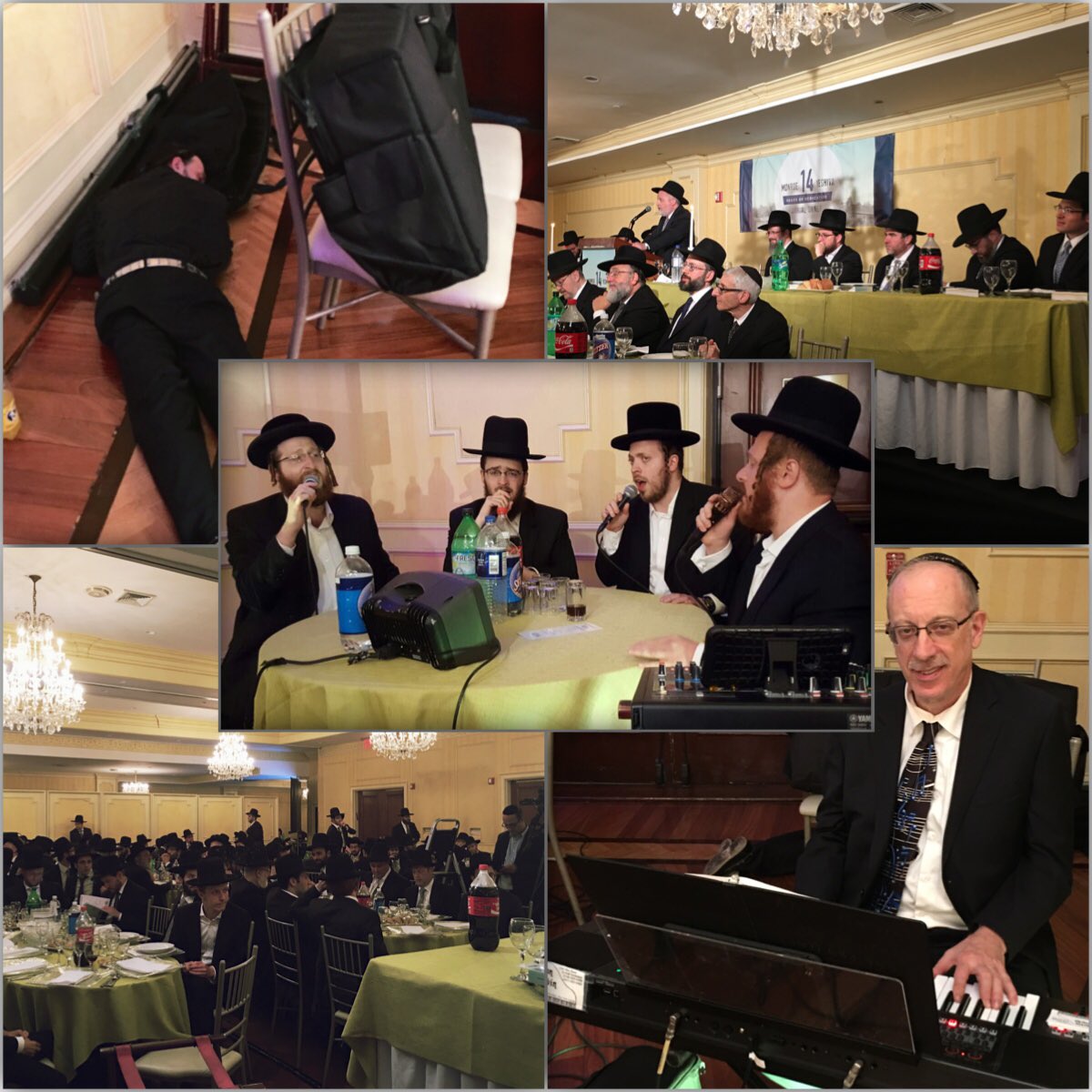 Tonight's outing:
Monroe (not KJ, NJ) Yeshiva Dinner.
Do you find anything #Weird?
Who's the musician anyway?