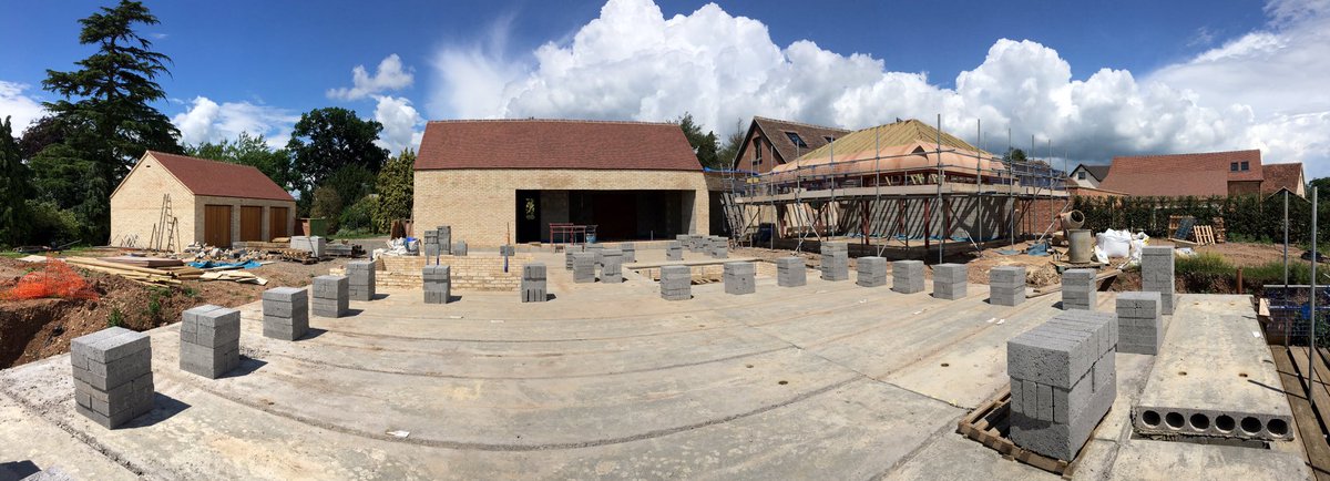 OversleyCastle's tweet photo. The Pool House, coming along nicely, go to https://t.co/LMlWXVjCiz to watch a CGI video #housegoals #oversleycastle https://t.co/tR27J2BVQx
