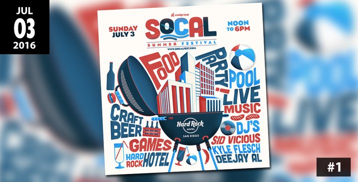 relevent11's tweet photo. #1 event of the week is SoCal Summer Festival hosted by @HardRockSD https://t.co/XcU8fNtr4N #SoCalFest https://t.co/ljbiw34hvo