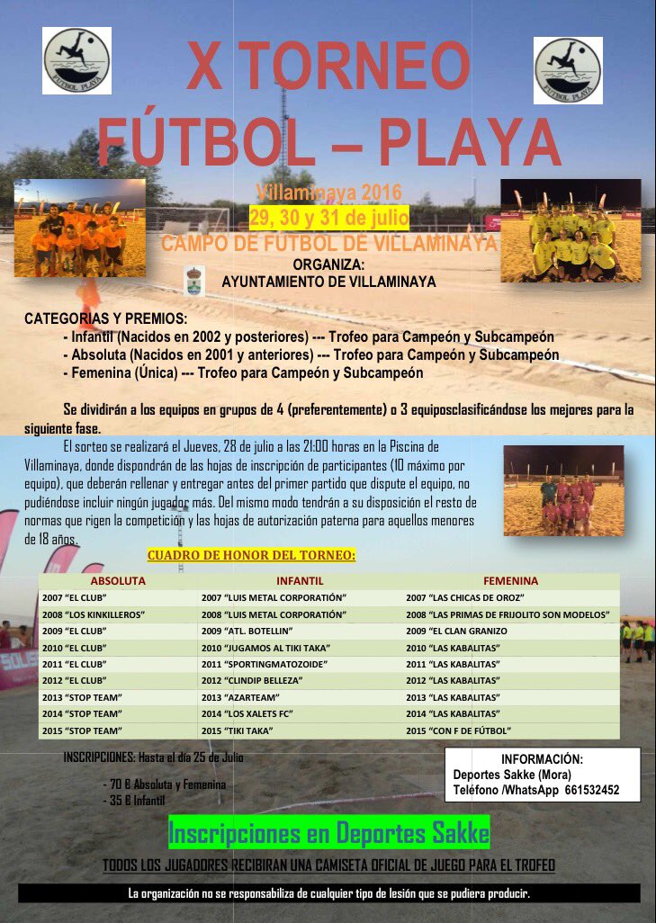 RaulPingarron's tweet photo. X Torneo de Fútbol Playa de Villaminaya, VAMOS!!! https://t.co/yyxuYdP5nA
